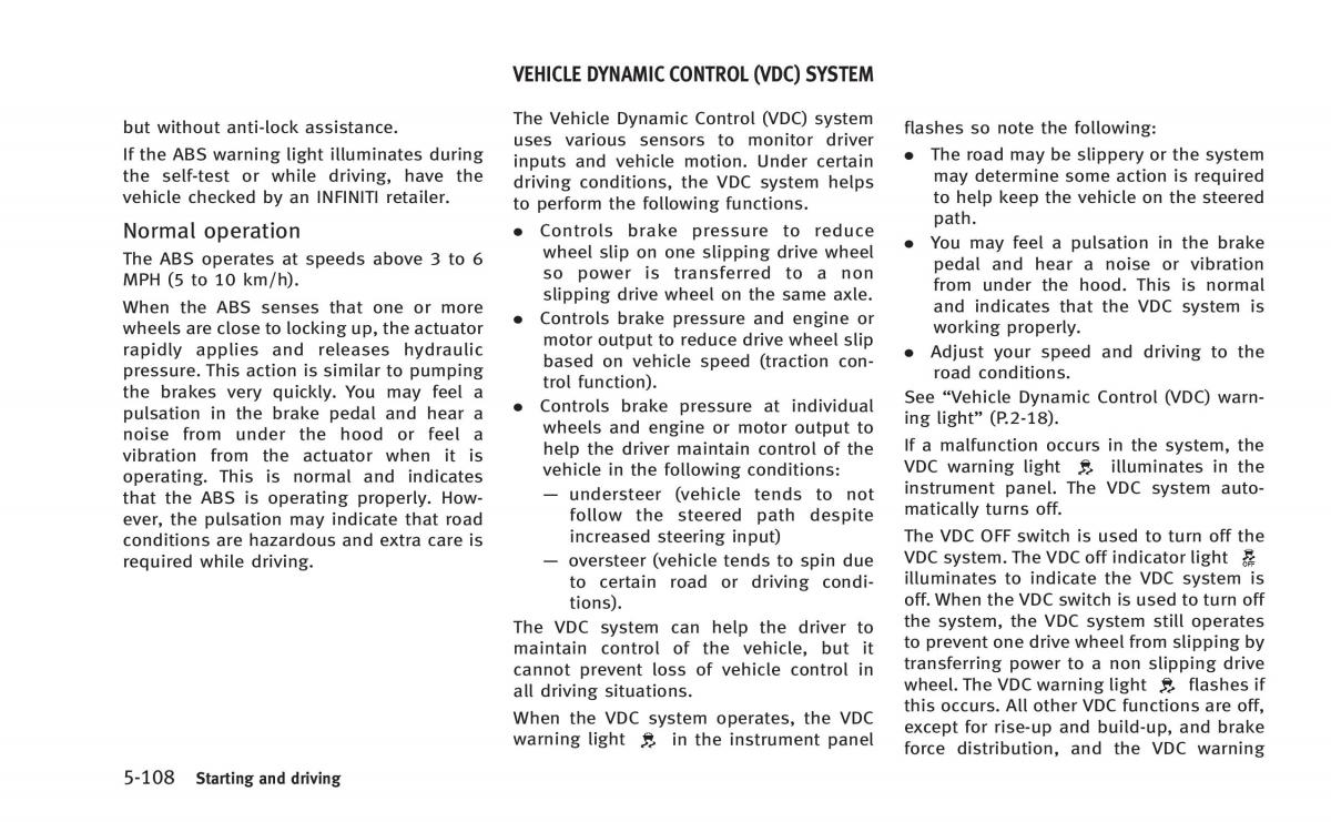 Infiniti Q50 Hybrid owners manual / page 293