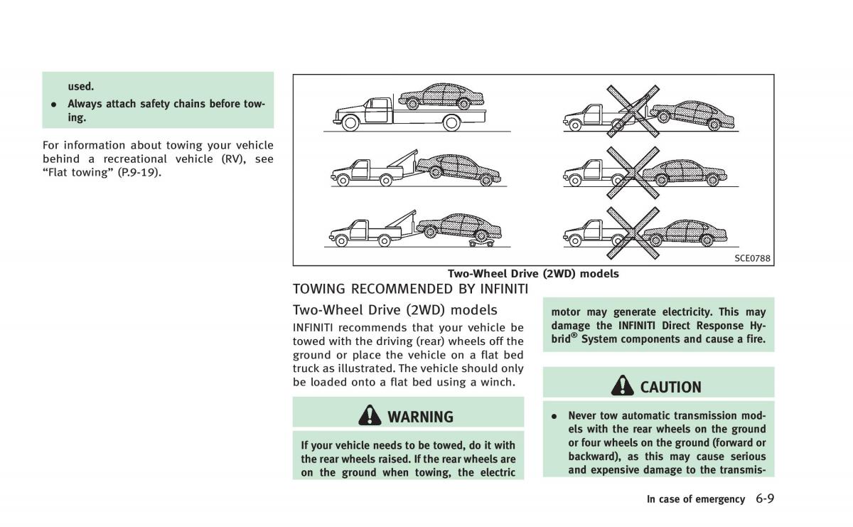 Infiniti Q50 Hybrid owners manual / page 310