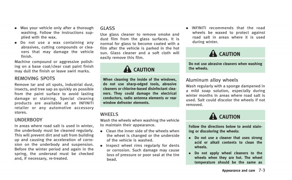 Infiniti Q50 Hybrid owners manual / page 316