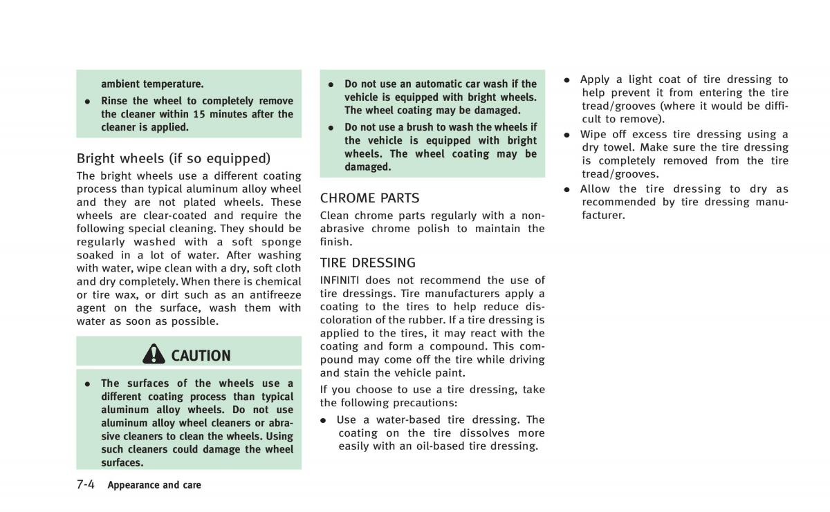 Infiniti Q50 Hybrid owners manual / page 317