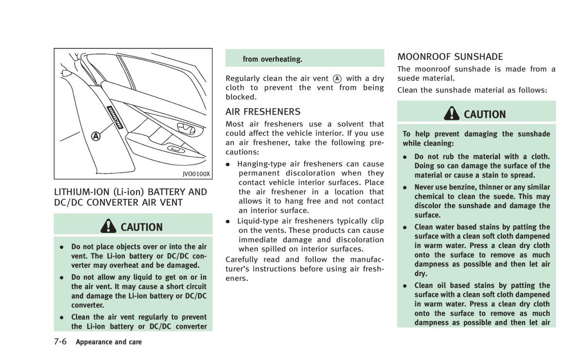 Infiniti Q50 Hybrid owners manual / page 319