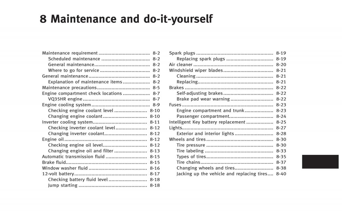 Infiniti Q50 Hybrid owners manual / page 324