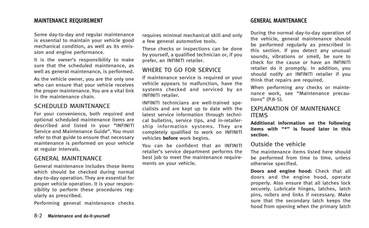 Infiniti Q50 Hybrid owners manual / page 325