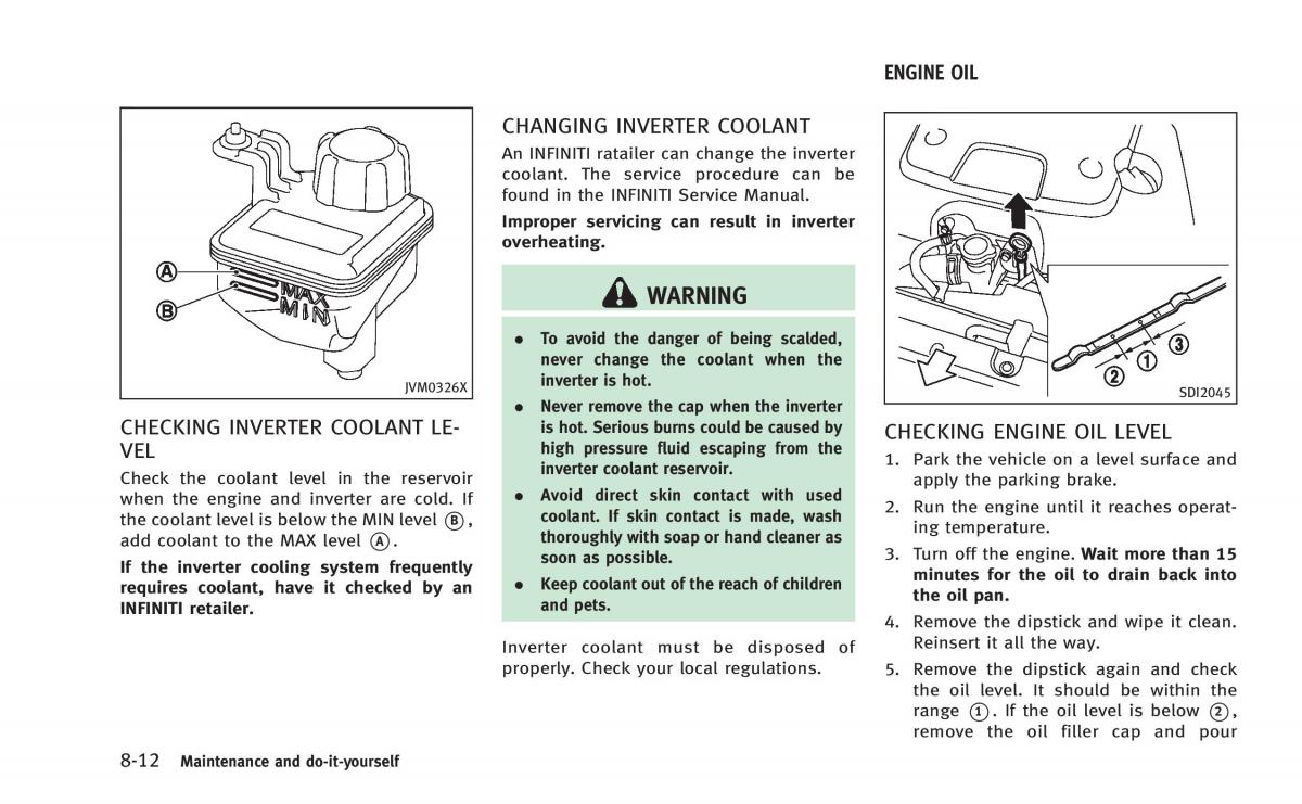 Infiniti Q50 Hybrid owners manual / page 335