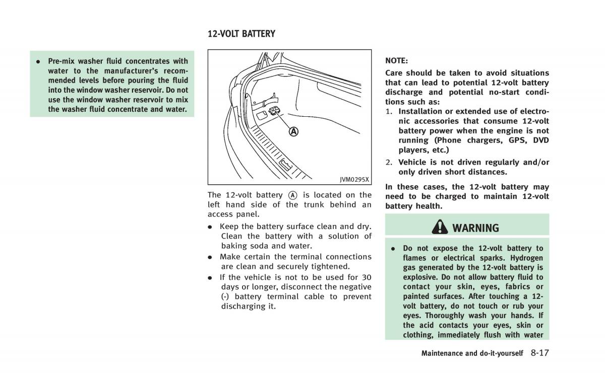 Infiniti Q50 Hybrid owners manual / page 340