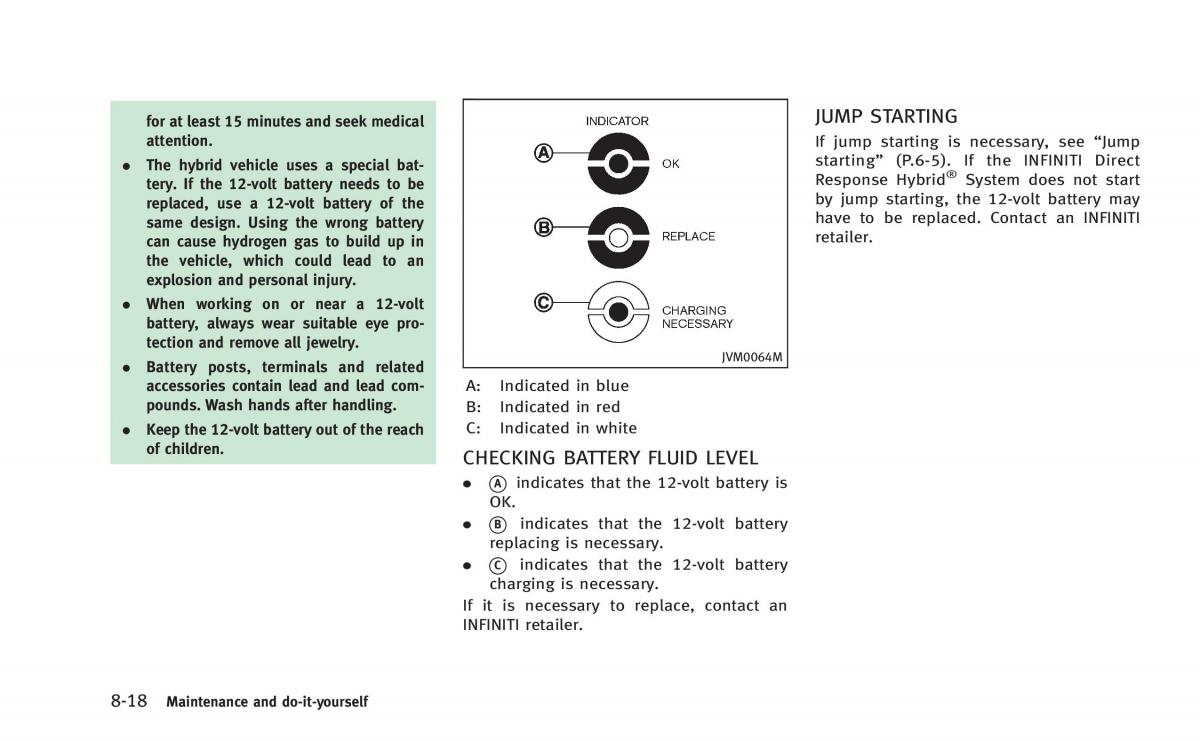 Infiniti Q50 Hybrid owners manual / page 341