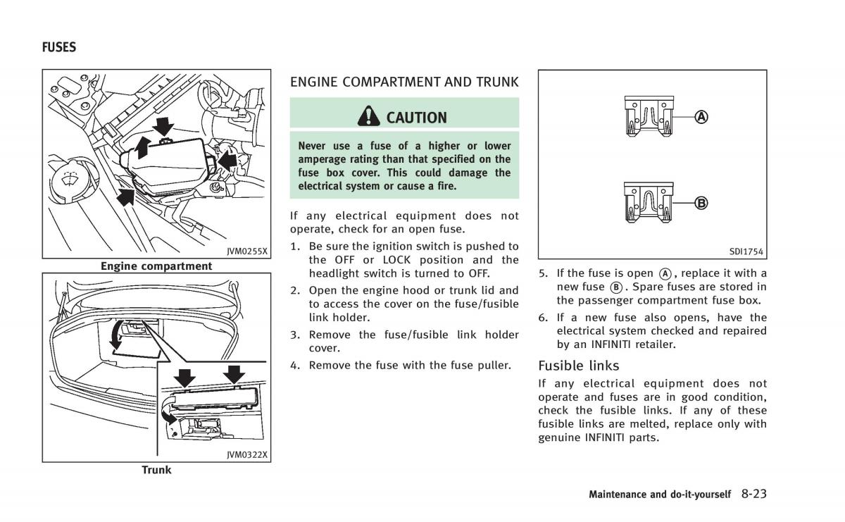 Infiniti Q50 Hybrid owners manual / page 346