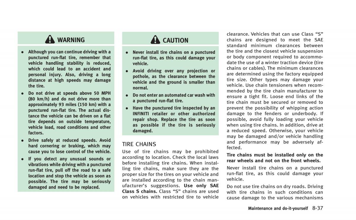 Infiniti Q50 Hybrid owners manual / page 360