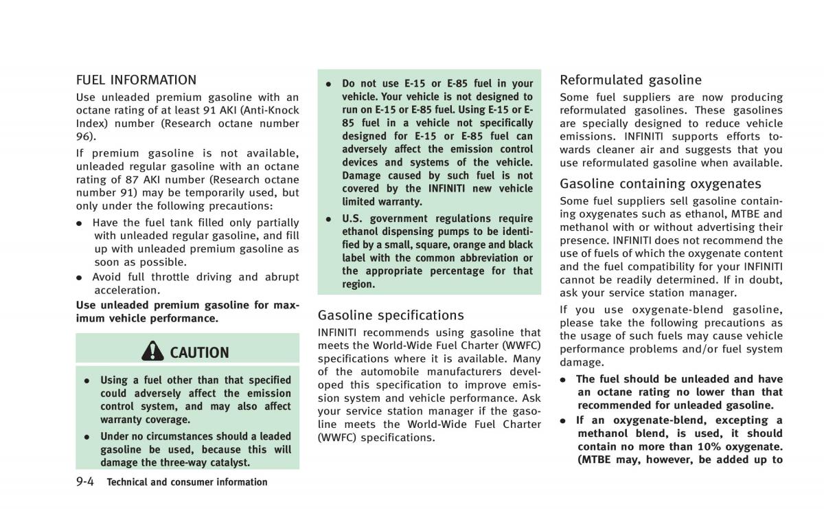 Infiniti Q50 Hybrid owners manual / page 371