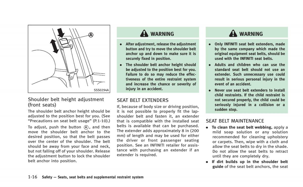 Infiniti Q50 Hybrid owners manual / page 47