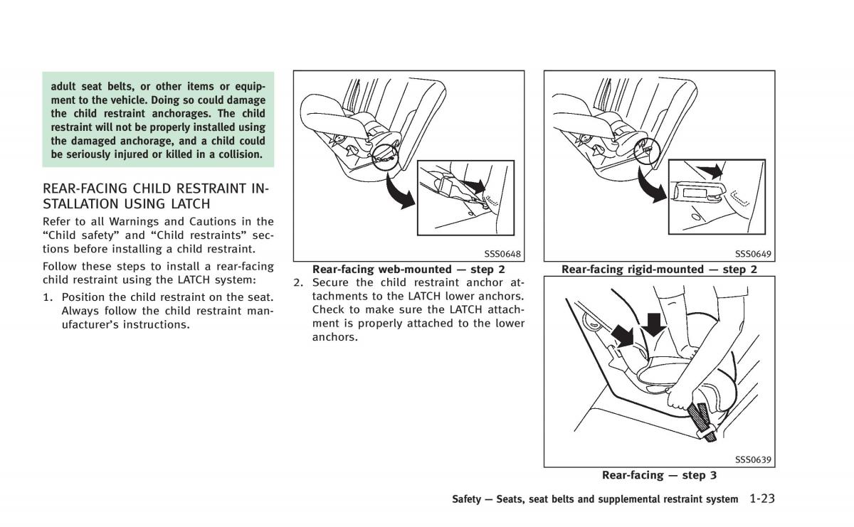 Infiniti Q50 Hybrid owners manual / page 54