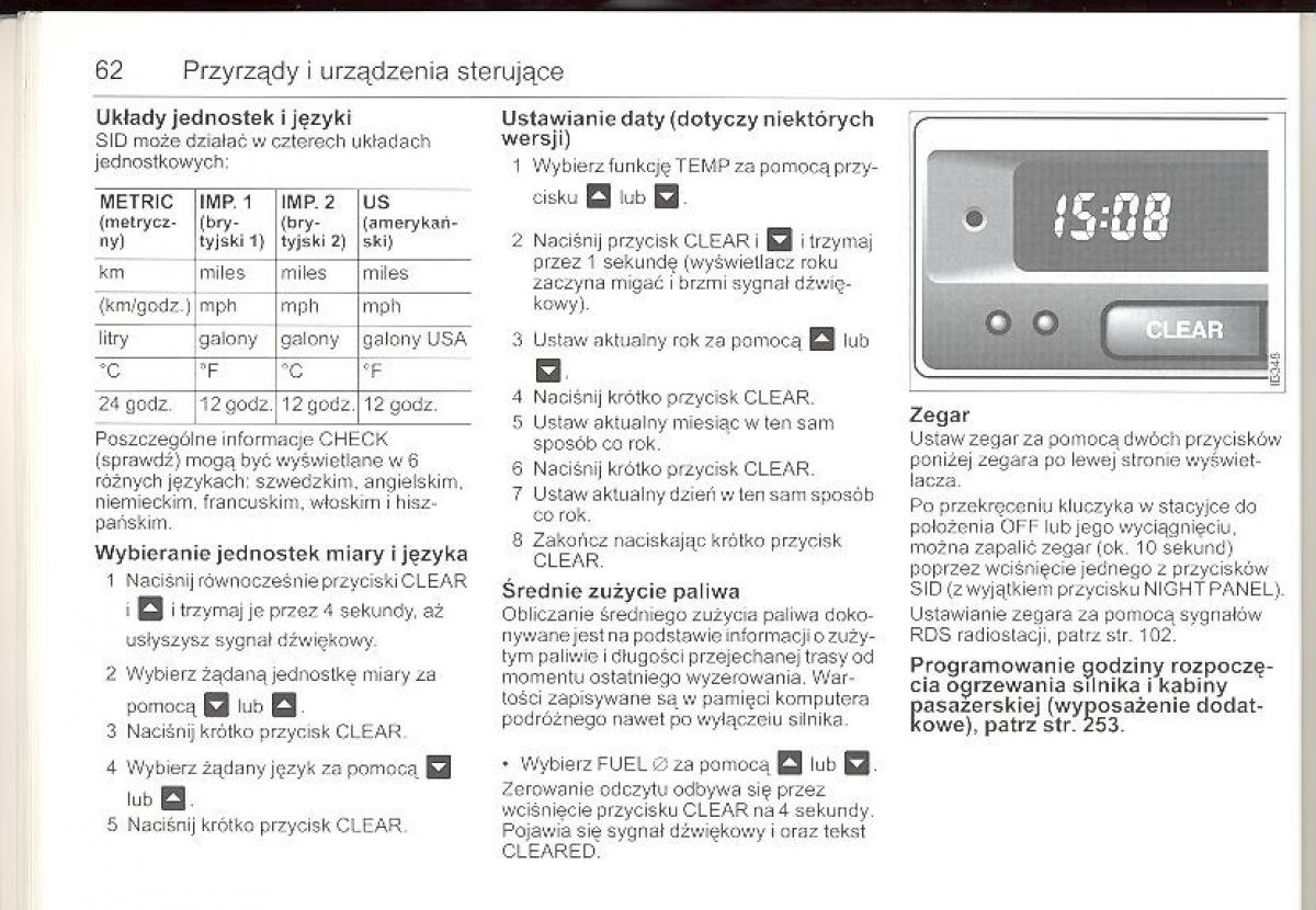 Saab 9 5 I 1 YS3E instrukcja obslugi / page 61