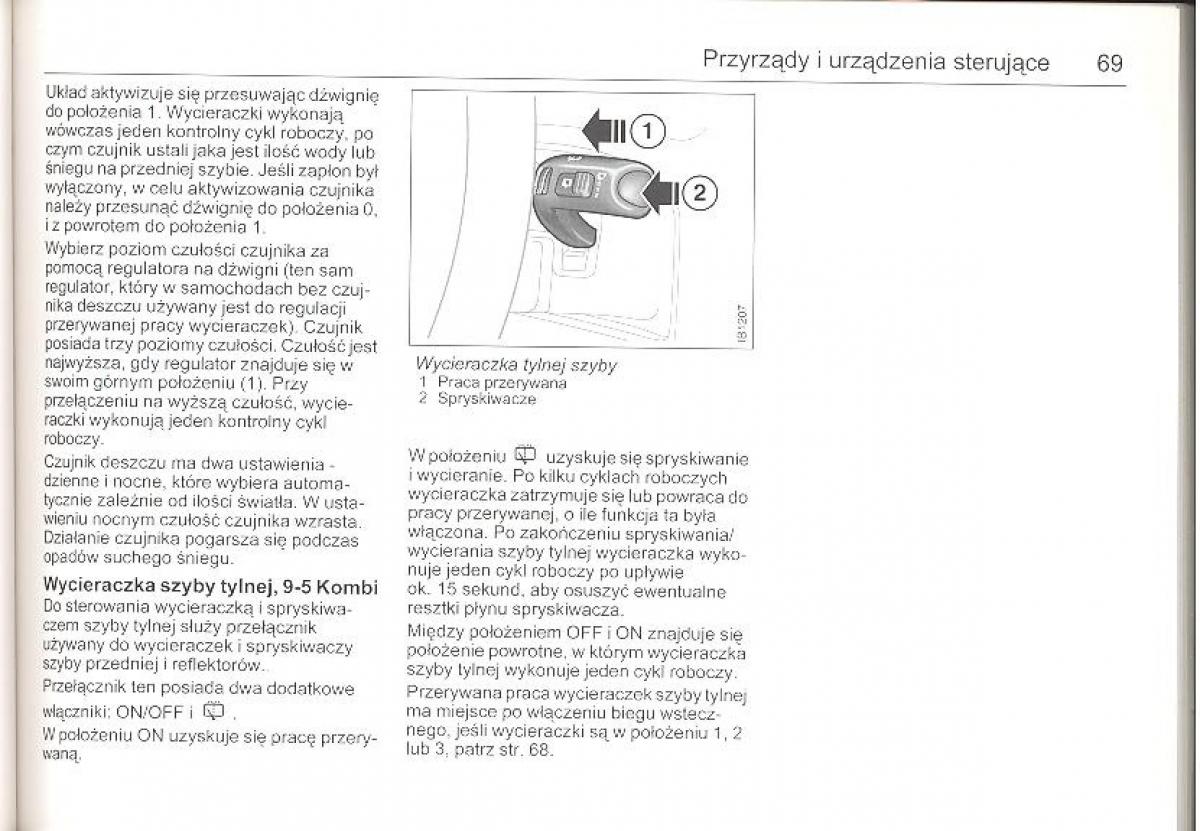 Saab 9 5 I 1 YS3E instrukcja obslugi / page 68