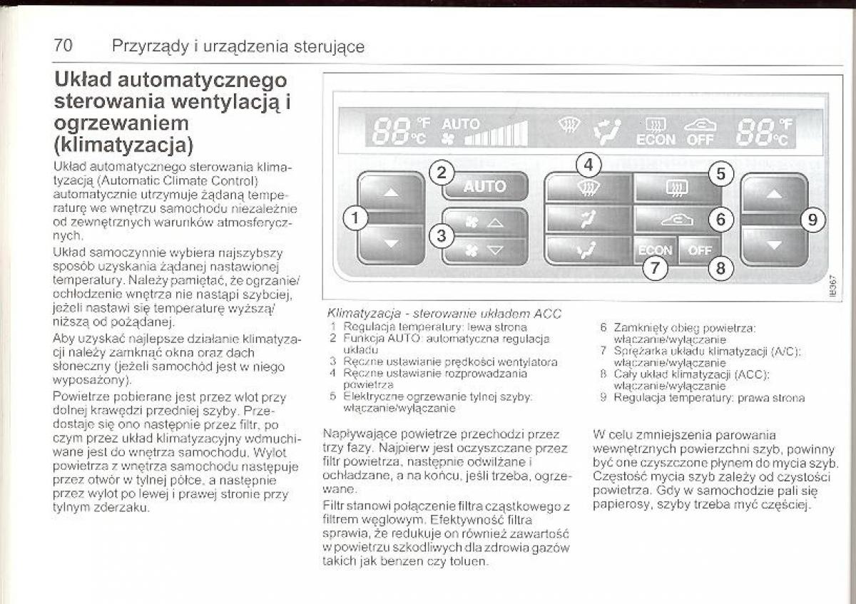 Saab 9 5 I 1 YS3E instrukcja obslugi / page 69