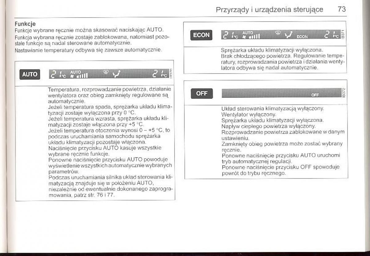 Saab 9 5 I 1 YS3E instrukcja obslugi / page 72