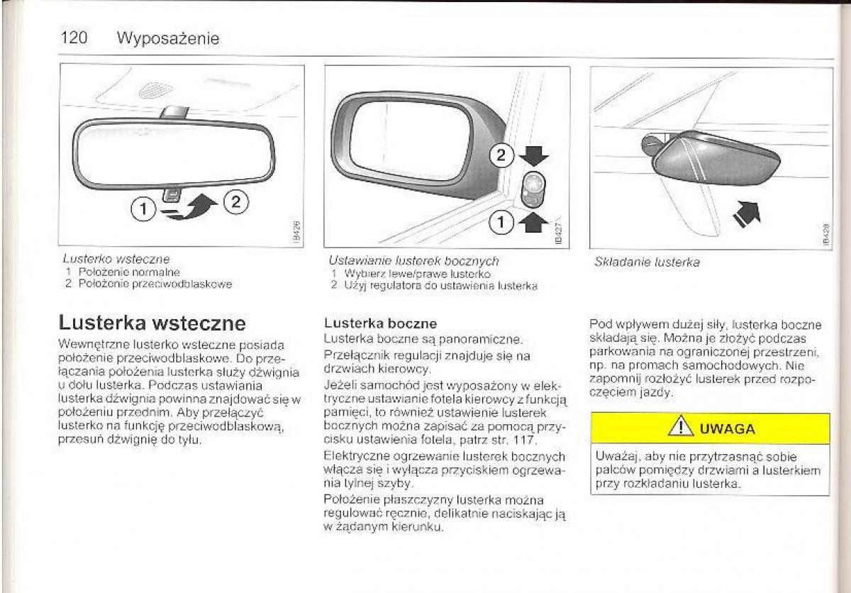 Saab 9 5 I 1 YS3E instrukcja obslugi / page 119