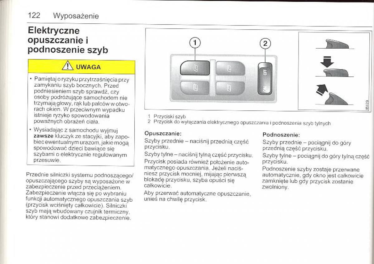 Saab 9 5 I 1 YS3E instrukcja obslugi / page 121