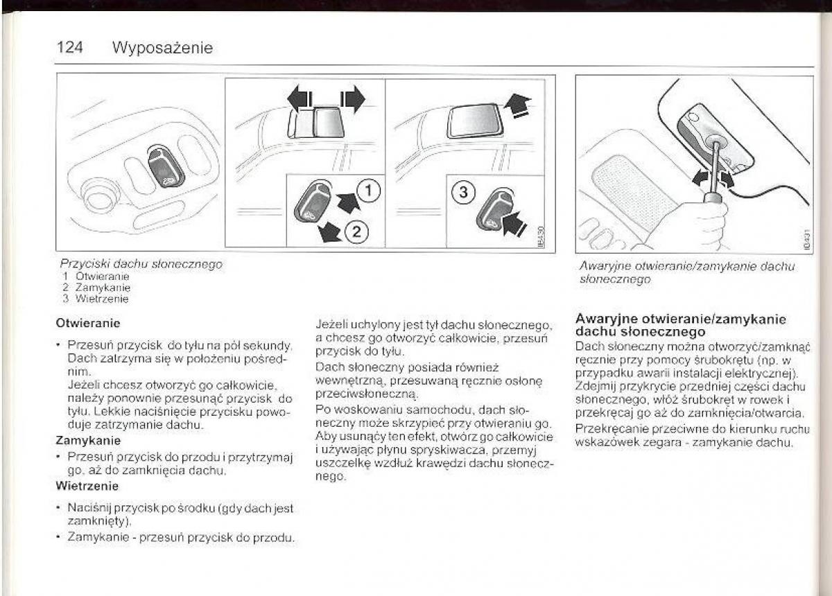 Saab 9 5 I 1 YS3E instrukcja obslugi / page 123