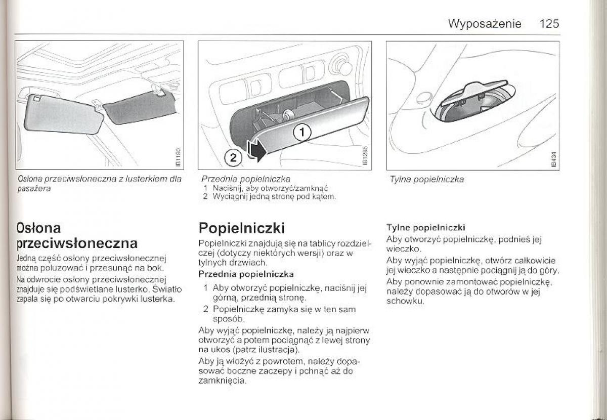 Saab 9 5 I 1 YS3E instrukcja obslugi / page 124