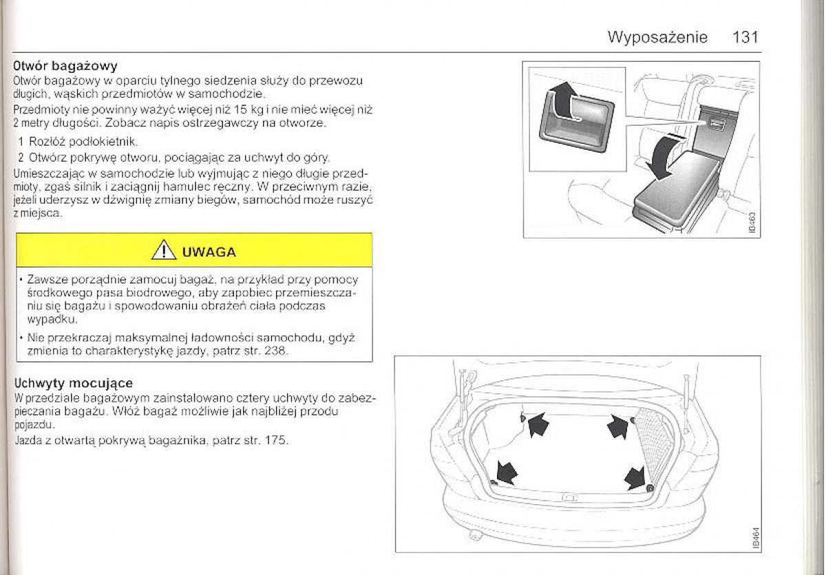 Saab 9 5 I 1 YS3E instrukcja obslugi / page 130