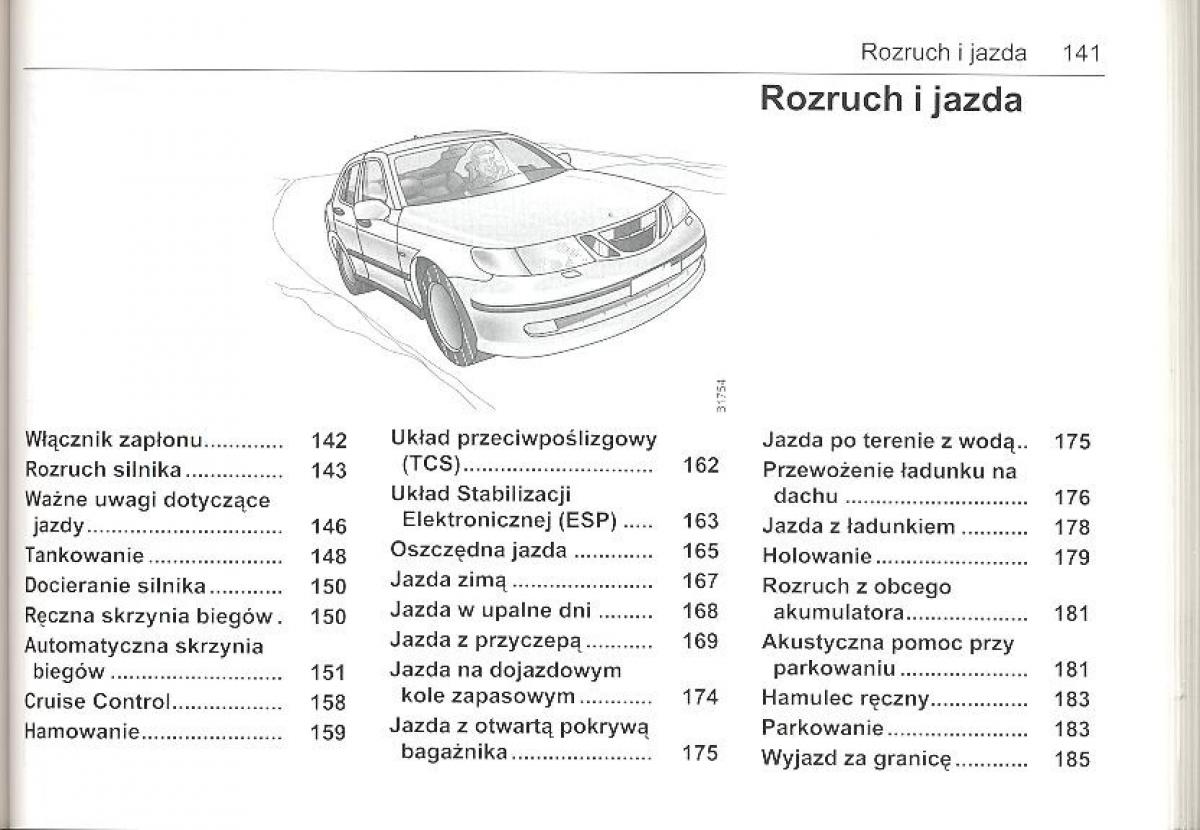 Saab 9 5 I 1 YS3E instrukcja obslugi / page 140