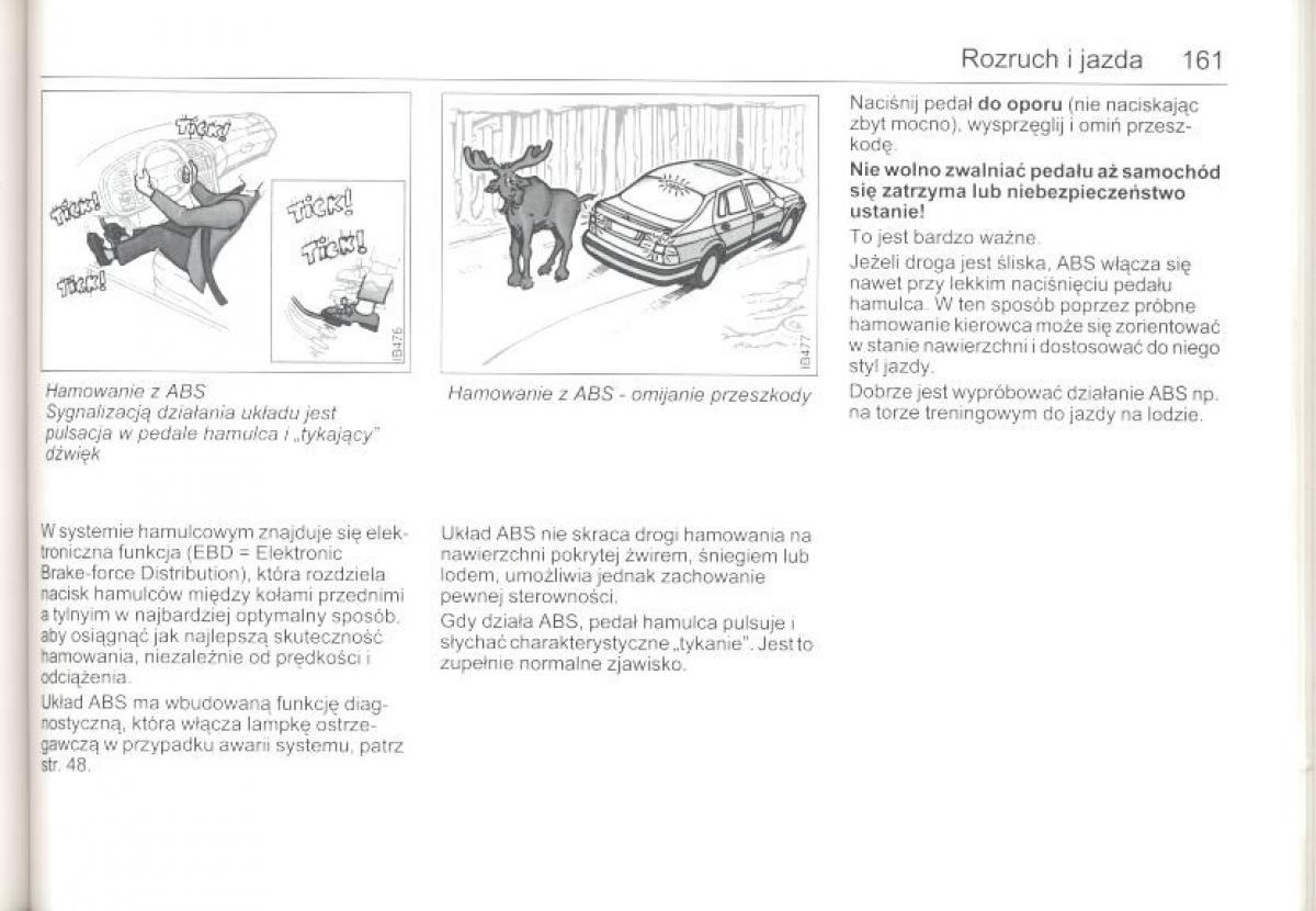 Saab 9 5 I 1 YS3E instrukcja obslugi / page 160