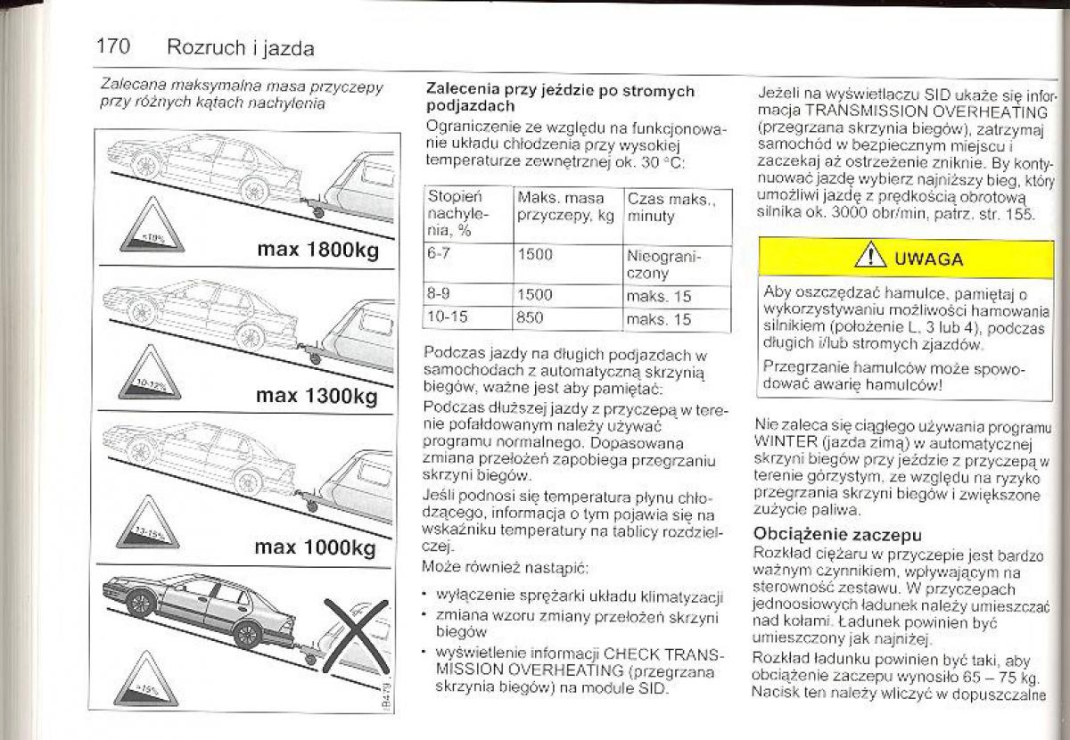 Saab 9 5 I 1 YS3E instrukcja obslugi / page 169