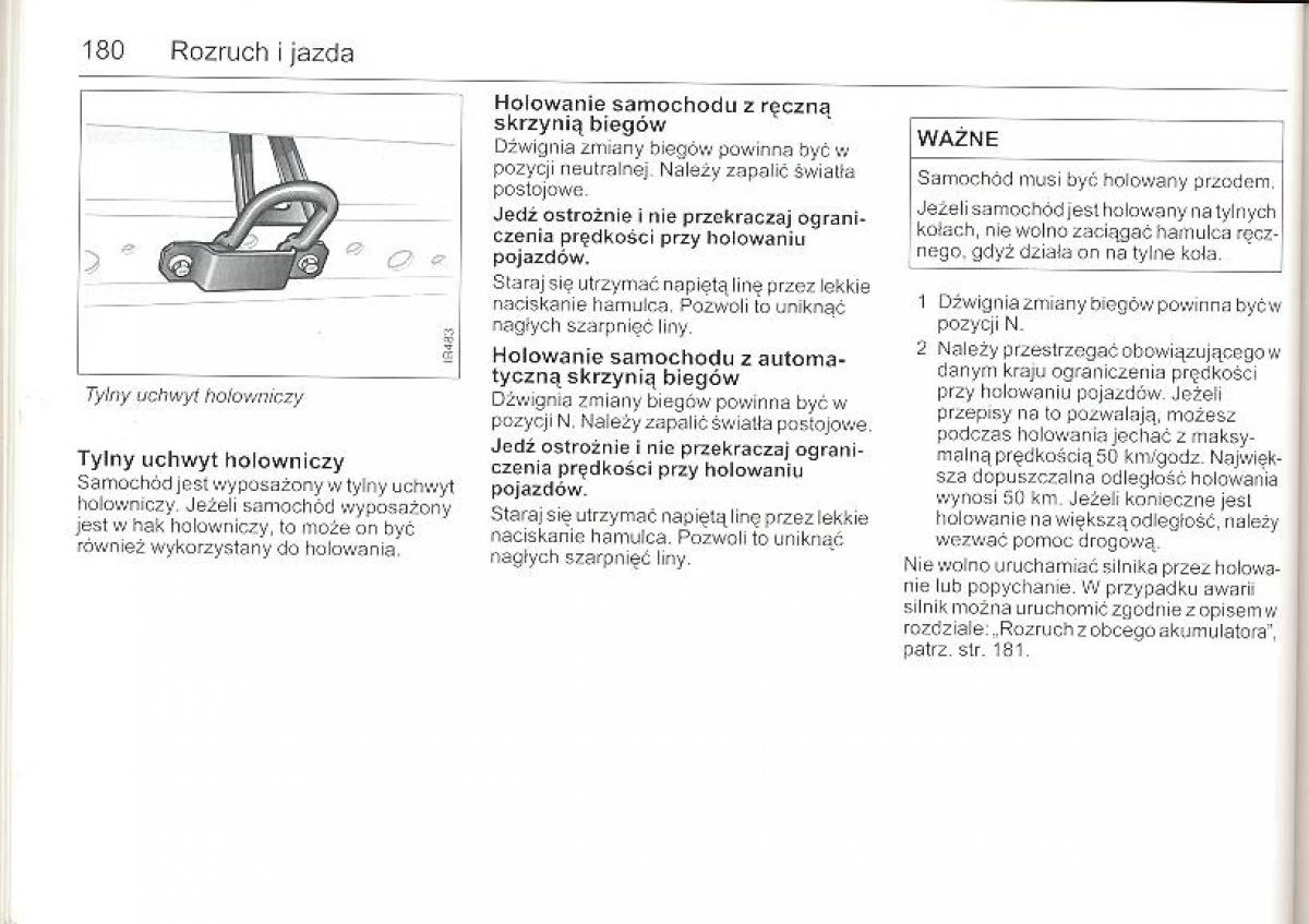 Saab 9 5 I 1 YS3E instrukcja obslugi / page 179