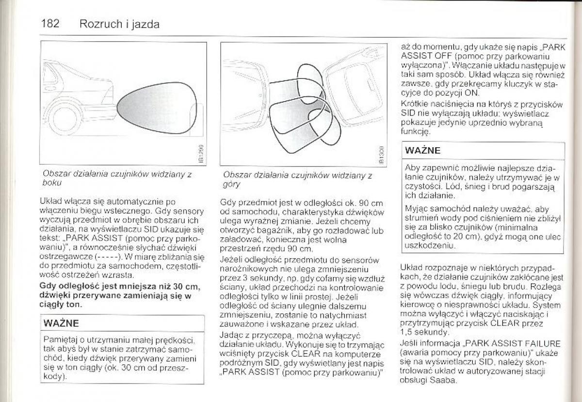 Saab 9 5 I 1 YS3E instrukcja obslugi / page 181