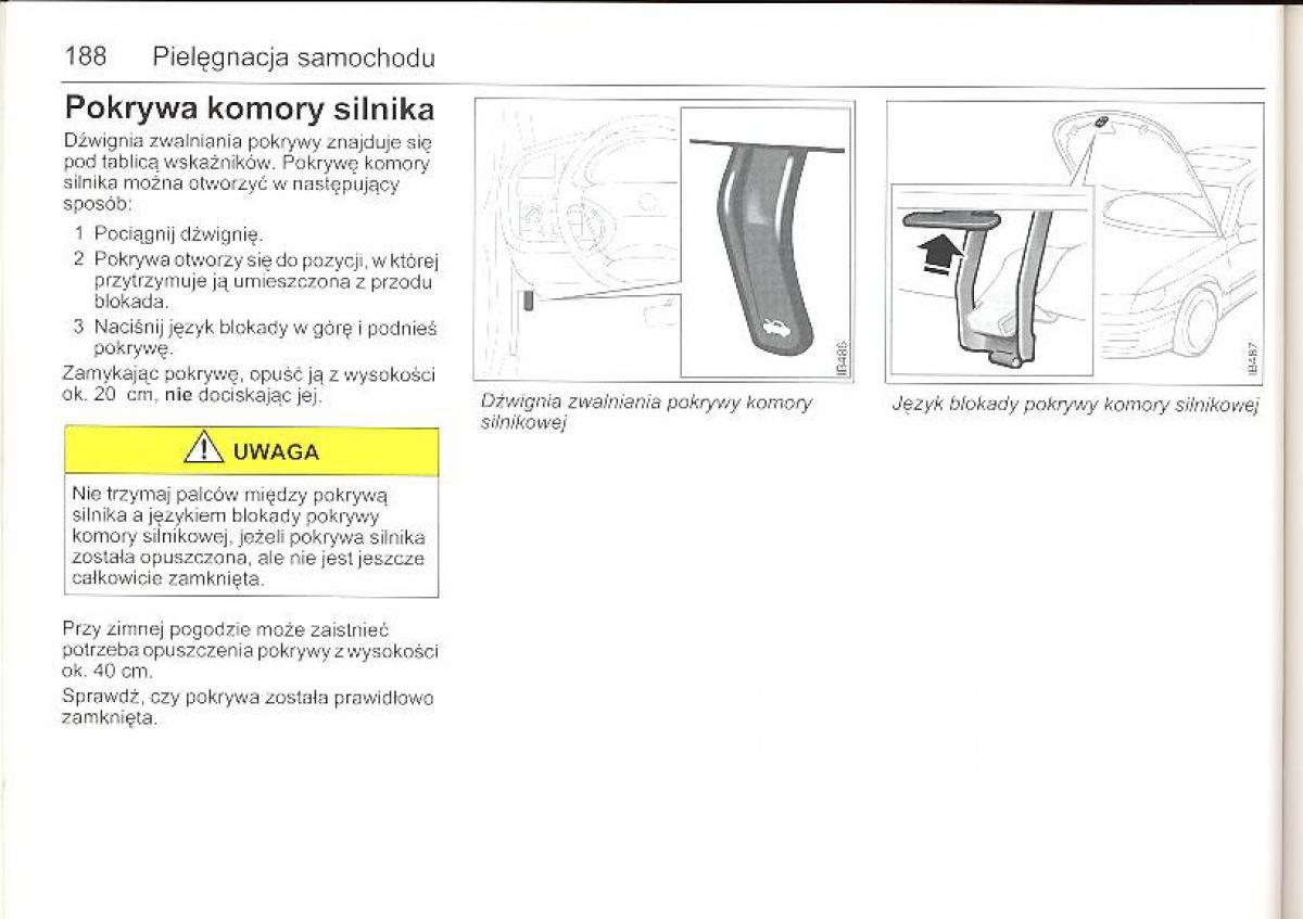 Saab 9 5 I 1 YS3E instrukcja obslugi / page 187