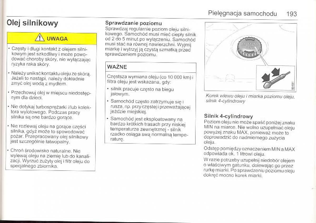 Saab 9 5 I 1 YS3E instrukcja obslugi / page 192