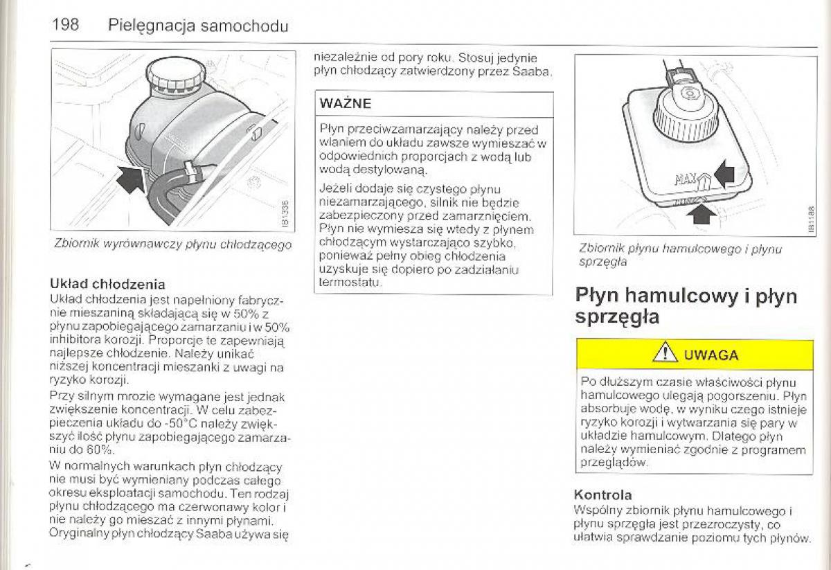 Saab 9 5 I 1 YS3E instrukcja obslugi / page 197