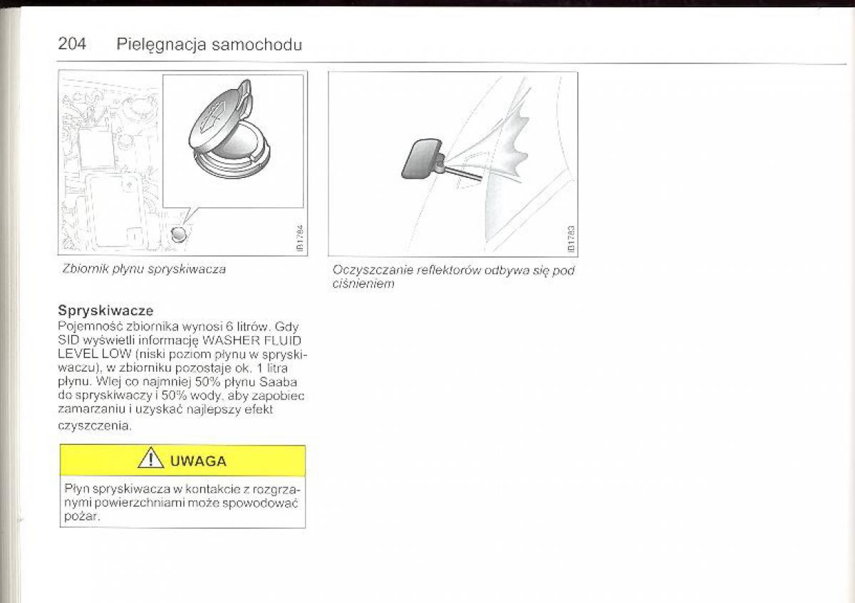 Saab 9 5 I 1 YS3E instrukcja obslugi / page 203