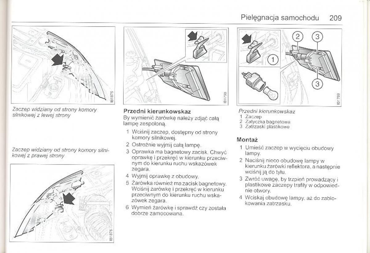 Saab 9 5 I 1 YS3E instrukcja obslugi / page 208