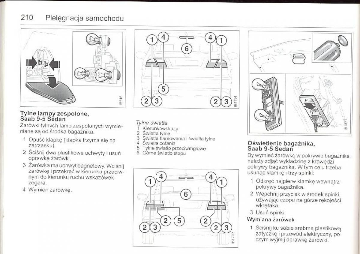 Saab 9 5 I 1 YS3E instrukcja obslugi / page 209