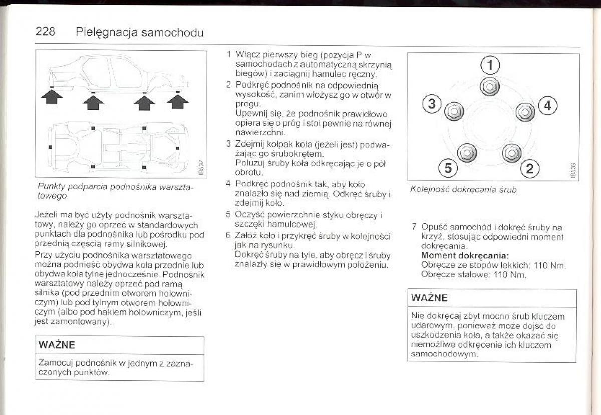 Saab 9 5 I 1 YS3E instrukcja obslugi / page 227