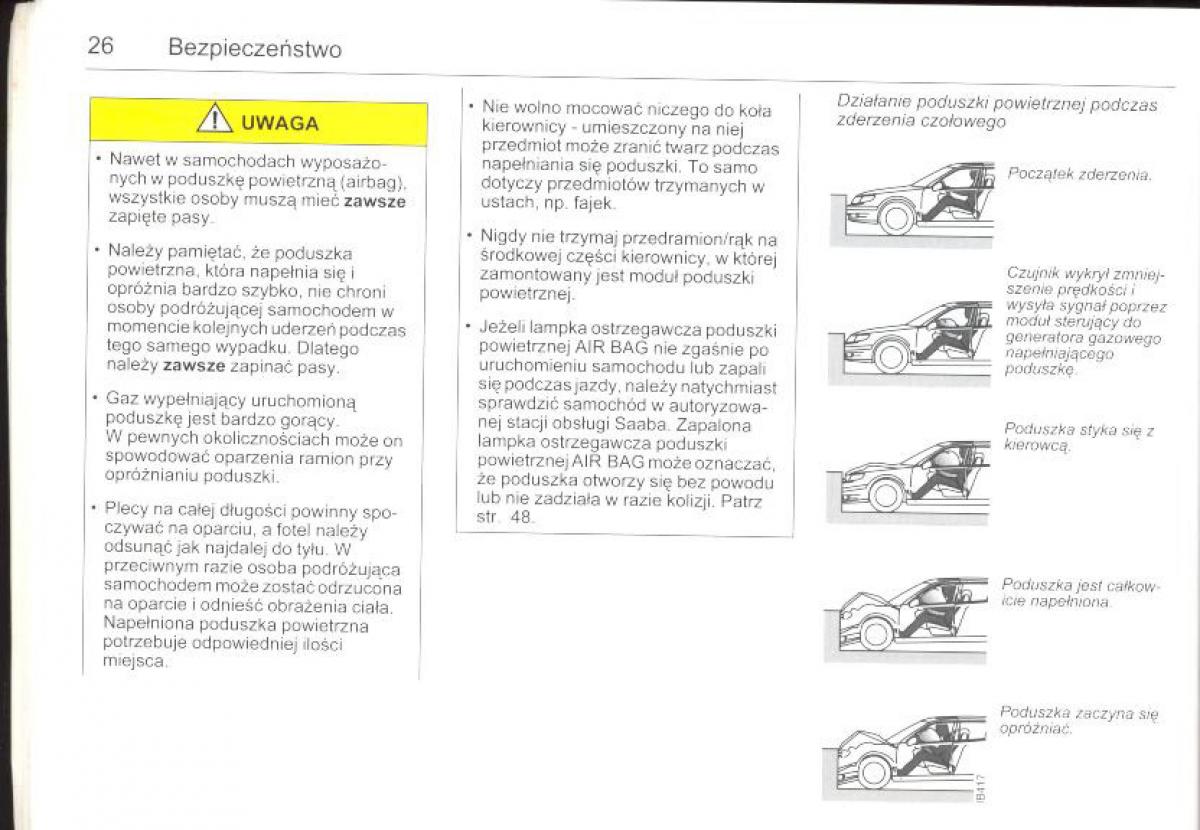 Saab 9 5 I 1 YS3E instrukcja obslugi / page 25