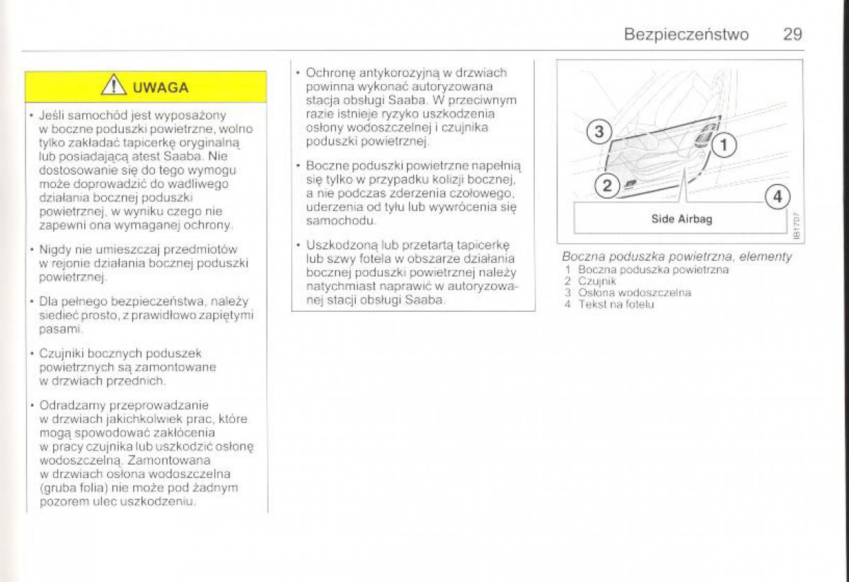 Saab 9 5 I 1 YS3E instrukcja obslugi / page 28