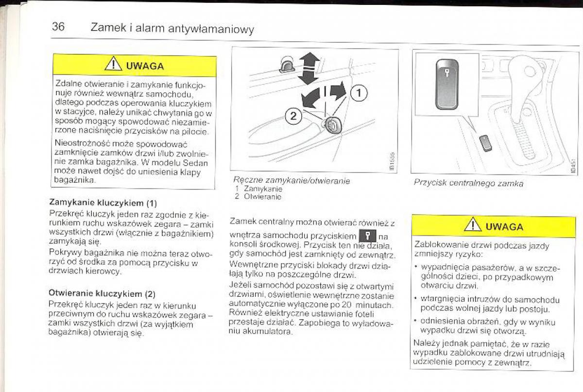 Saab 9 5 I 1 YS3E instrukcja obslugi / page 35