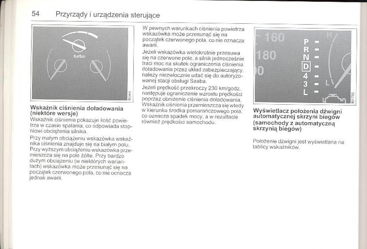 Saab 9 5 I 1 YS3E instrukcja obslugi / page 53