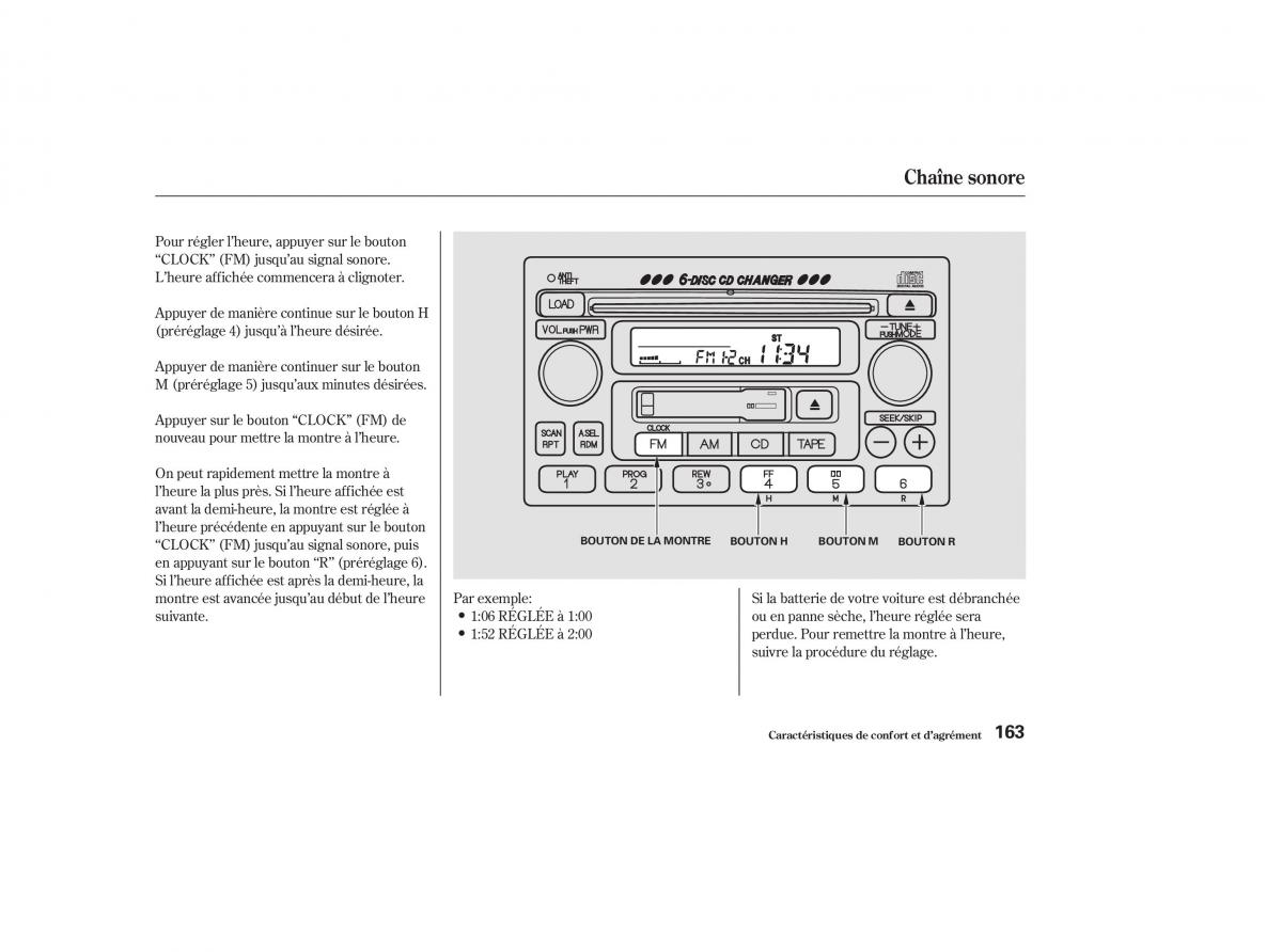 Honda CR V II 2 manuel du proprietaire / page 162