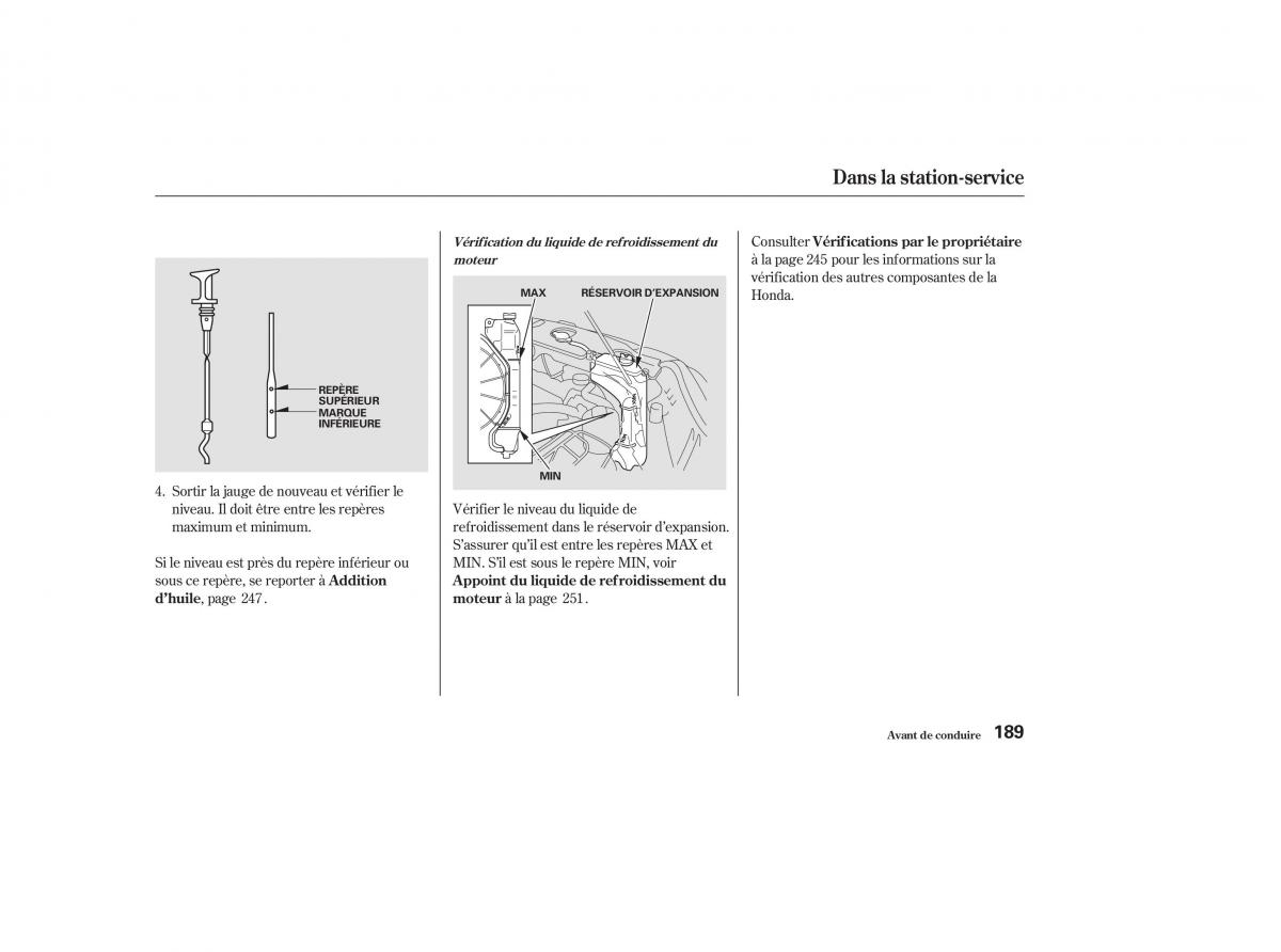 Honda CR V II 2 manuel du proprietaire / page 188