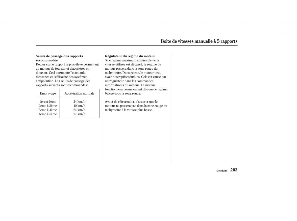 Honda CR V II 2 manuel du proprietaire / page 202