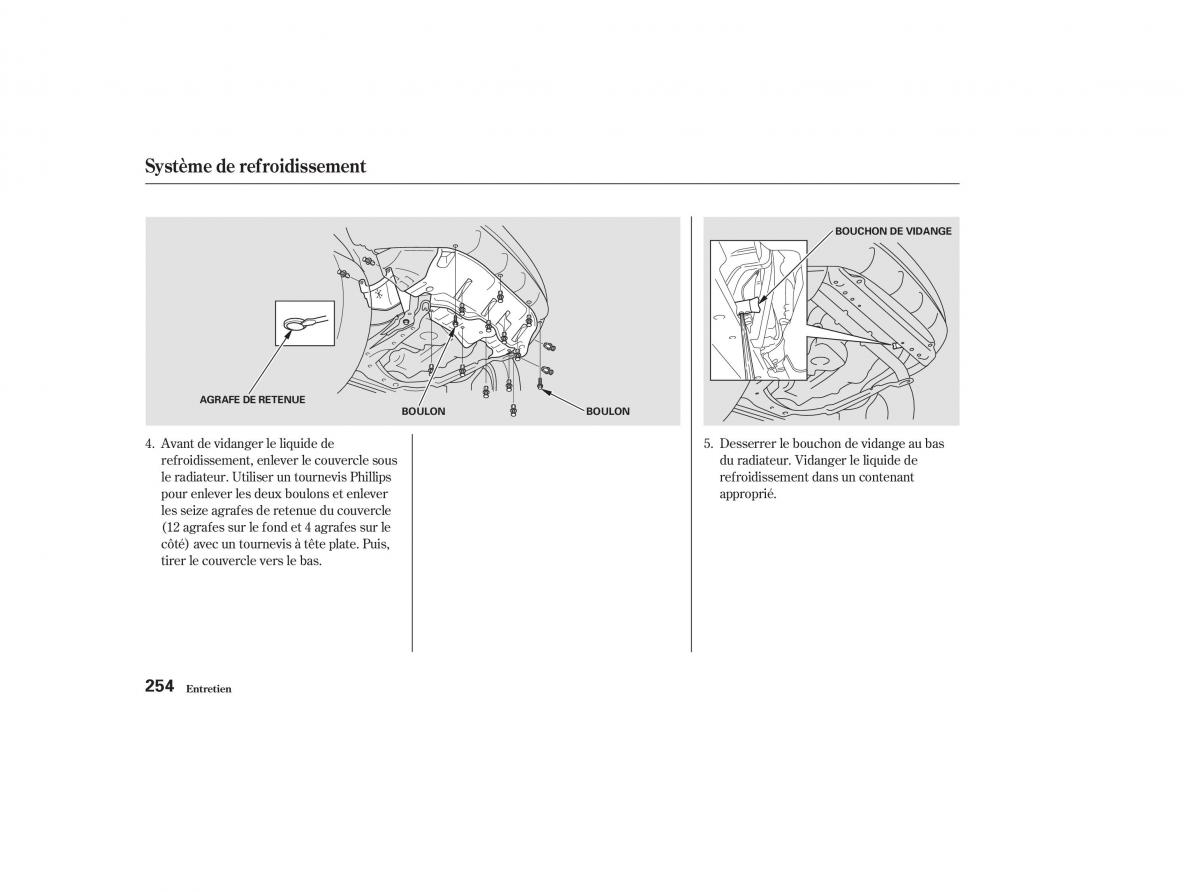 Honda CR V II 2 manuel du proprietaire / page 253