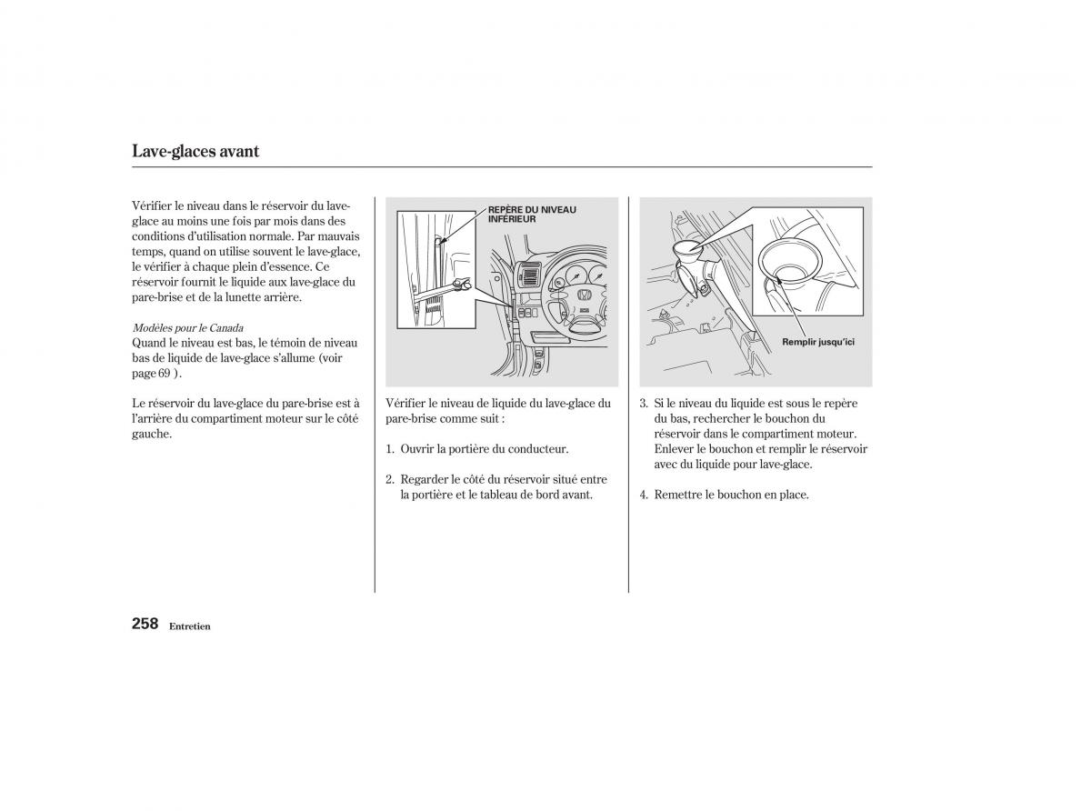 Honda CR V II 2 manuel du proprietaire / page 257