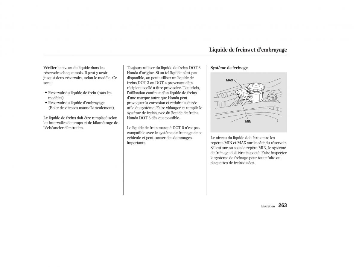 Honda CR V II 2 manuel du proprietaire / page 262