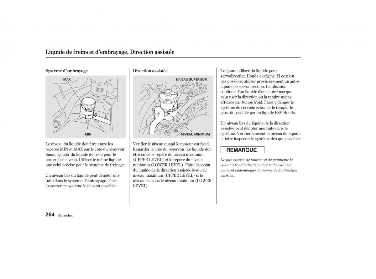 Honda CR V II 2 manuel du proprietaire / page 263