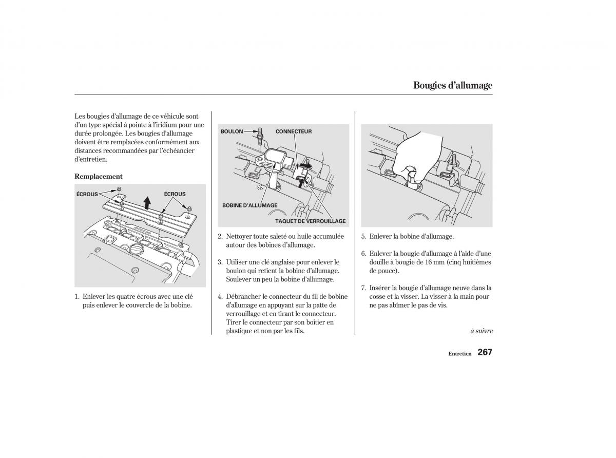 Honda CR V II 2 manuel du proprietaire / page 266