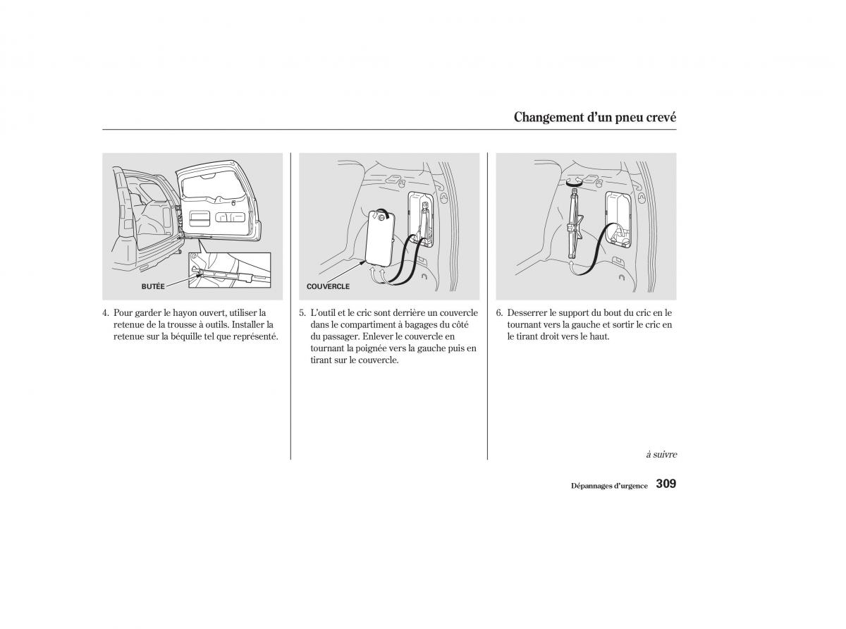 Honda CR V II 2 manuel du proprietaire / page 308