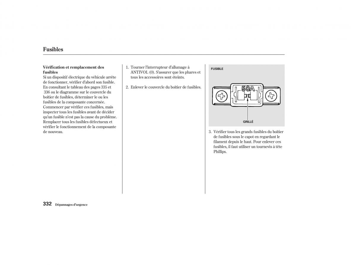 Honda CR V II 2 manuel du proprietaire / page 331